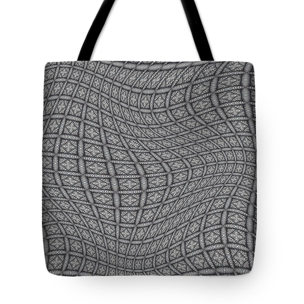  Tote Bag featuring the digital art Fabric Design 19 by Karen Musick