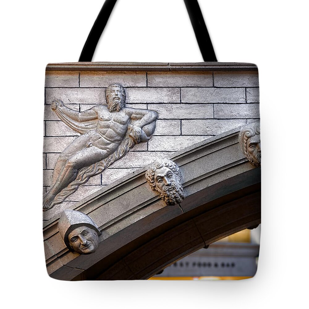 Sculpture Tote Bag featuring the photograph Faced the Arch by Christopher Holmes
