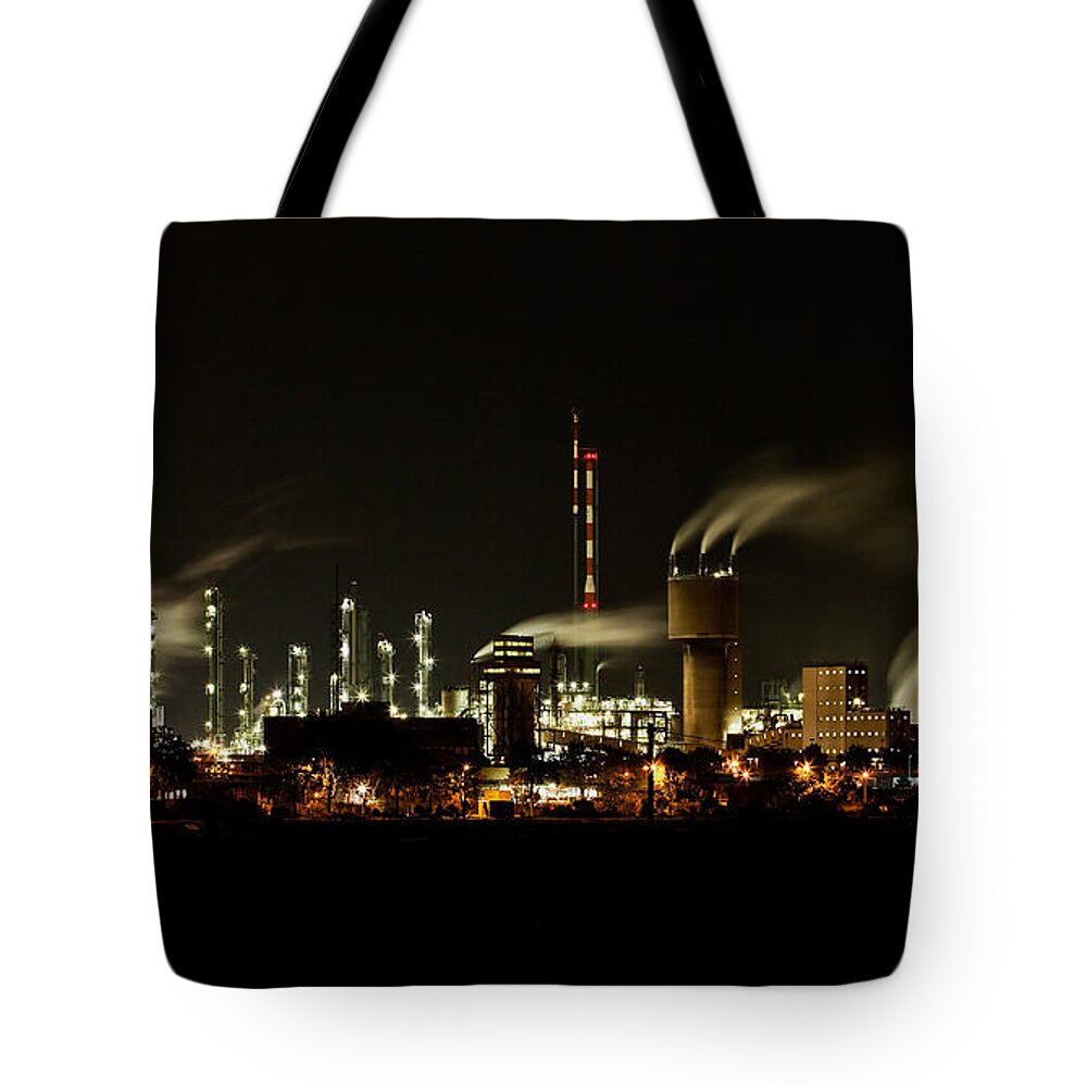 Factory Tote Bag featuring the photograph Factory by Nailia Schwarz