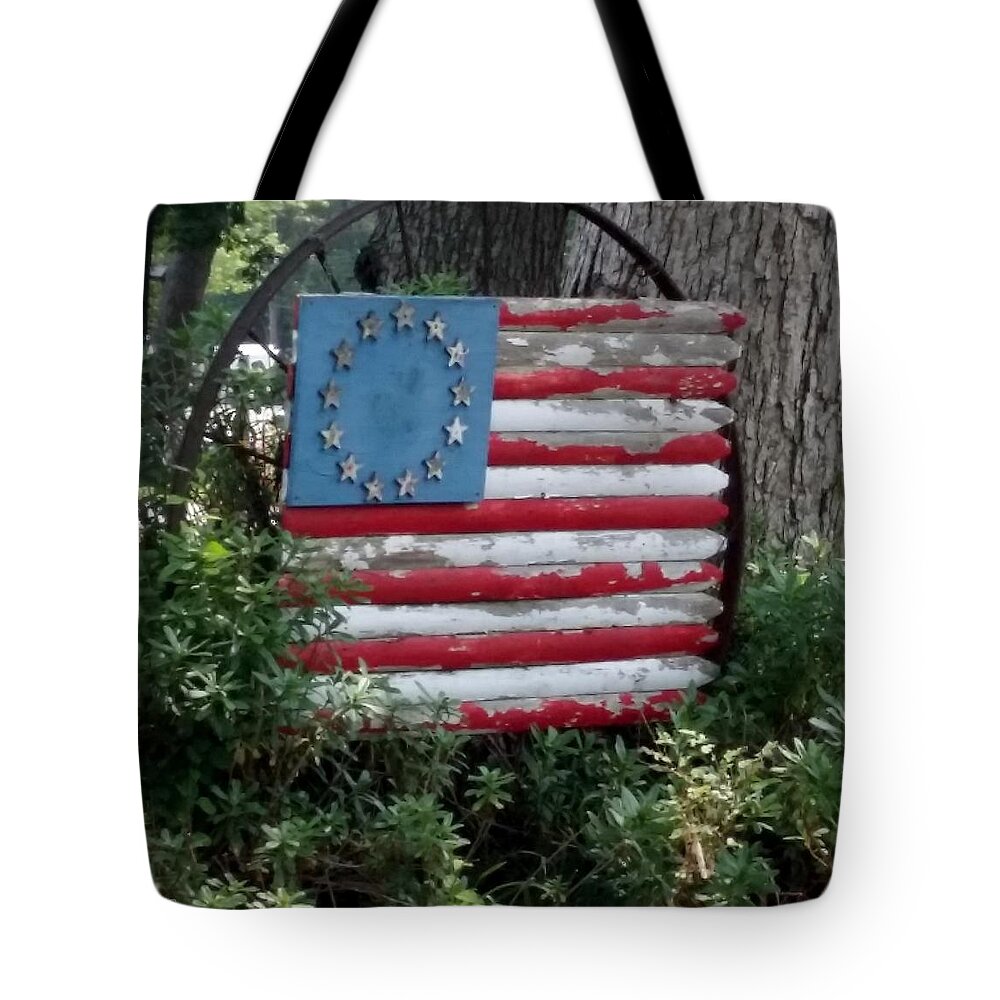 Americana Tote Bag featuring the photograph Faded Glory Street U. S. A. by Rob Hans