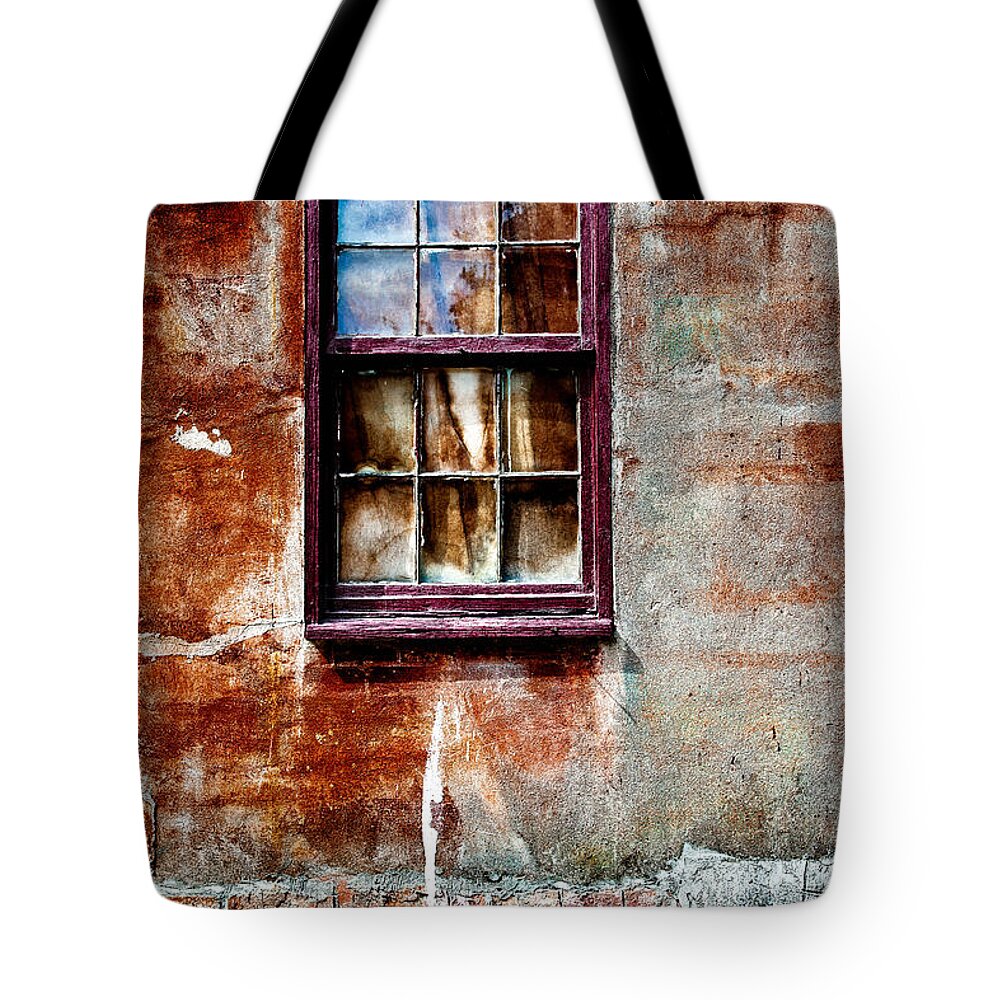 Window Tote Bag featuring the photograph Faded Over Time 2 by Christopher Holmes