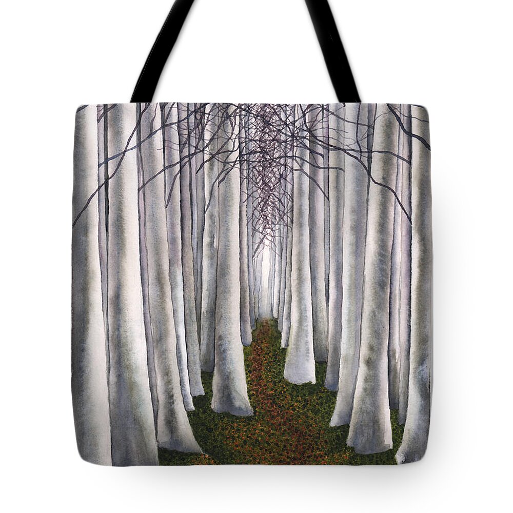 Art Tote Bag featuring the painting Faerie Path by Hilda Wagner