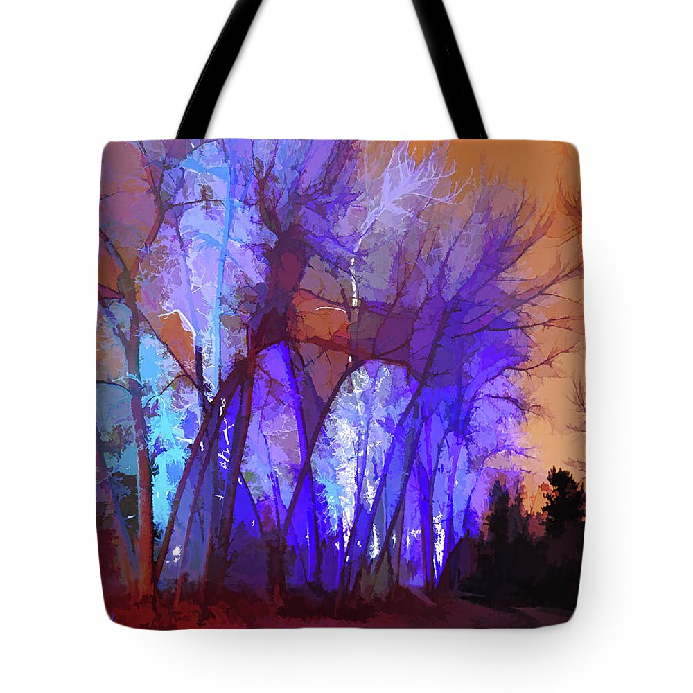 Lenaowens Tote Bag featuring the digital art Fairy Tales Do Come True by Lena Owens - OLena Art Vibrant Palette Knife and Graphic Design