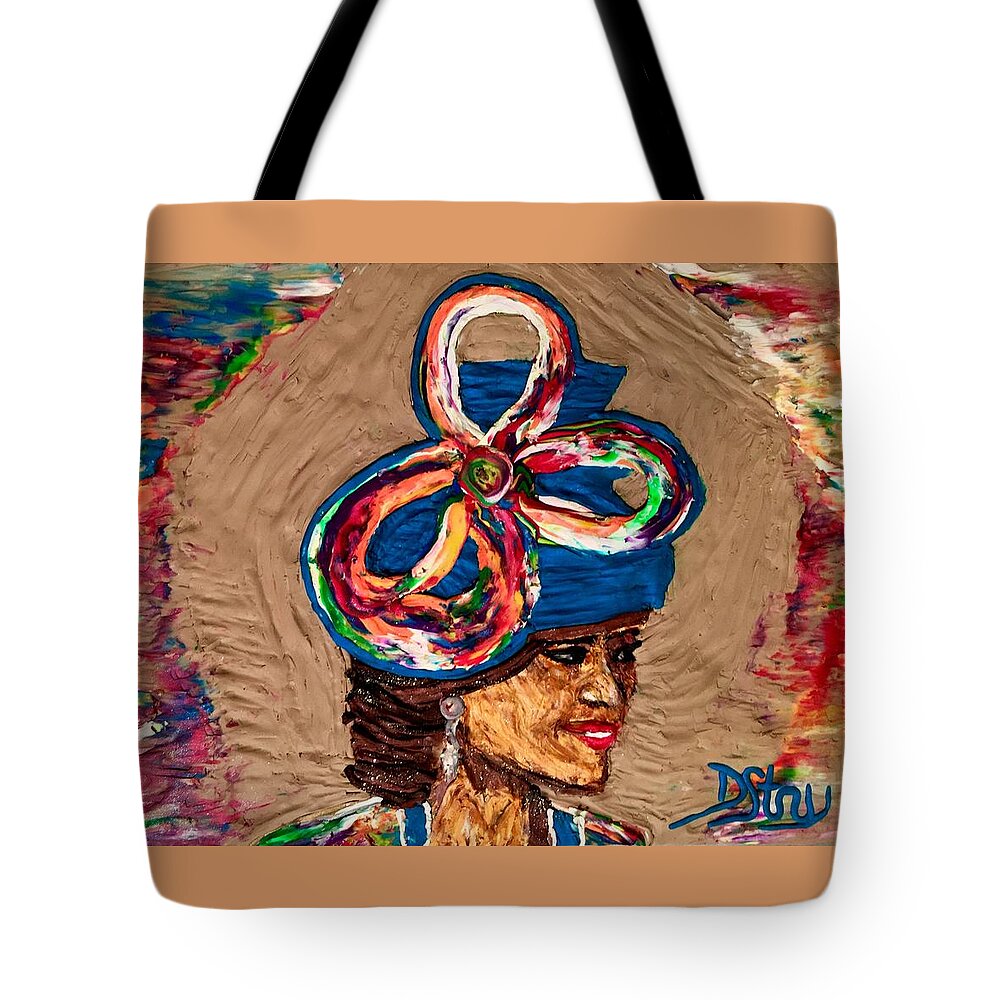 Landscape Tote Bag featuring the mixed media Faith by Deborah Stanley