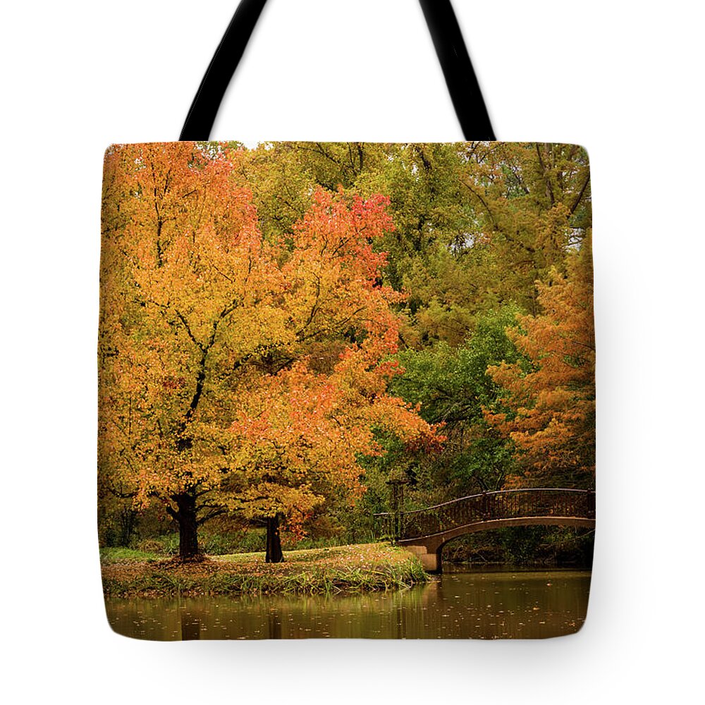 Jay Stockhaus Tote Bag featuring the photograph Fall at the Arboretum by Jay Stockhaus