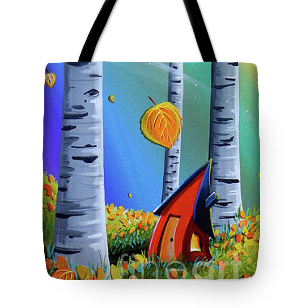 Aspen Tote Bag featuring the painting Fall by Cindy Thornton