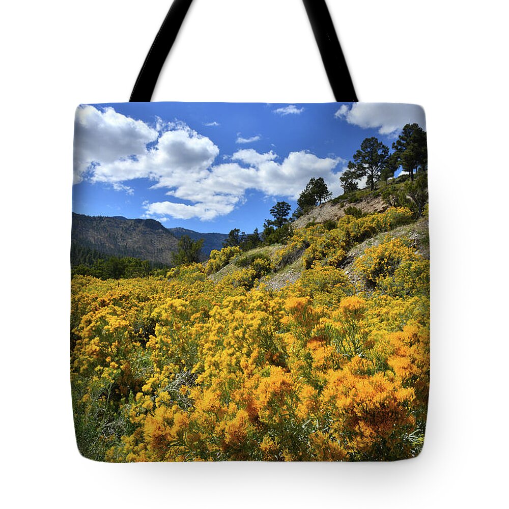 Humboldt-toiyabe National Forest Tote Bag featuring the photograph Fall Colors Come to Mt. Charleston by Ray Mathis