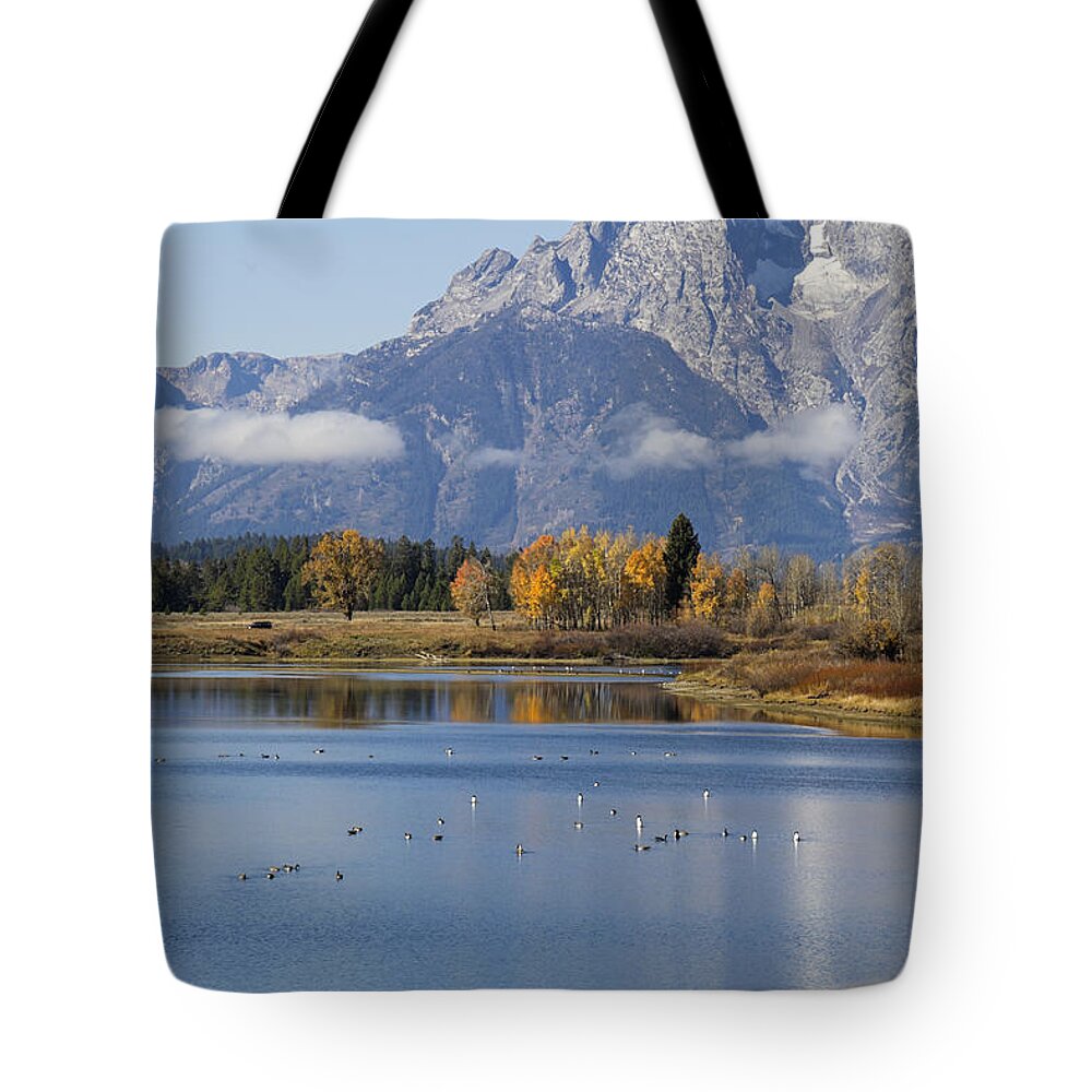 Tetons Tote Bag featuring the photograph Fall InTeton -3 by Shirley Mitchell
