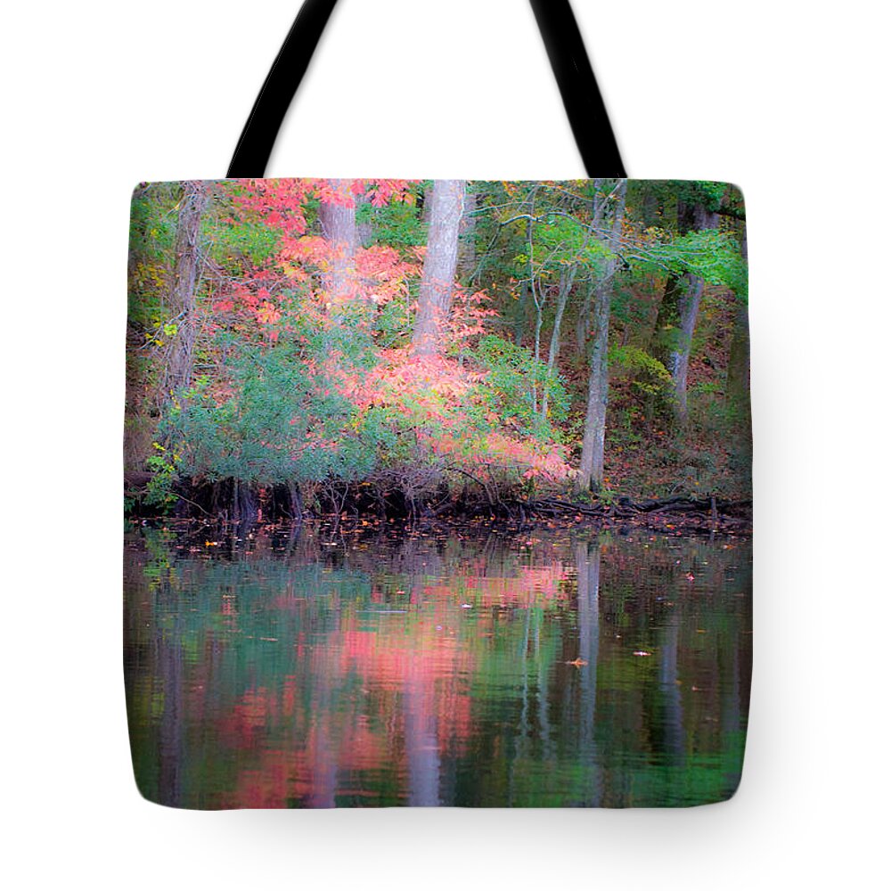 Fall Tote Bag featuring the photograph Fall Reflections by Bob Decker
