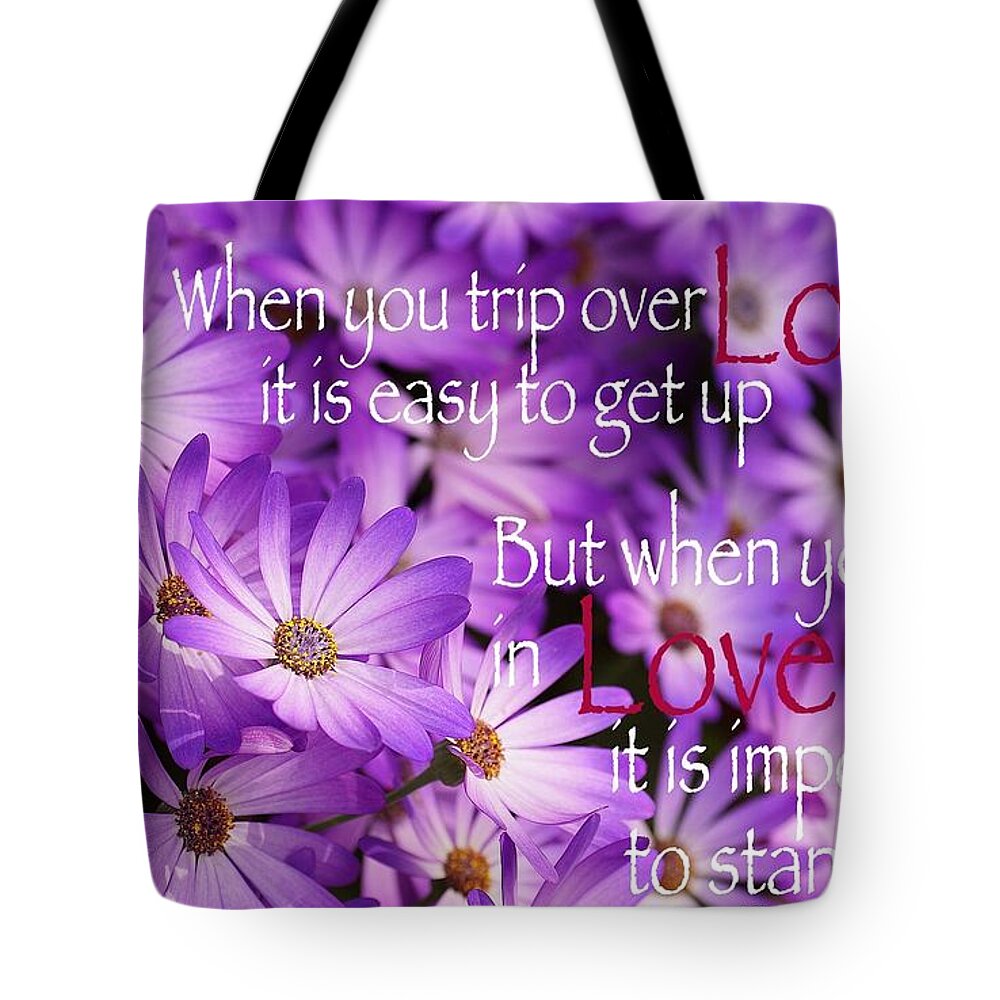  Tote Bag featuring the photograph Falling First by David Norman