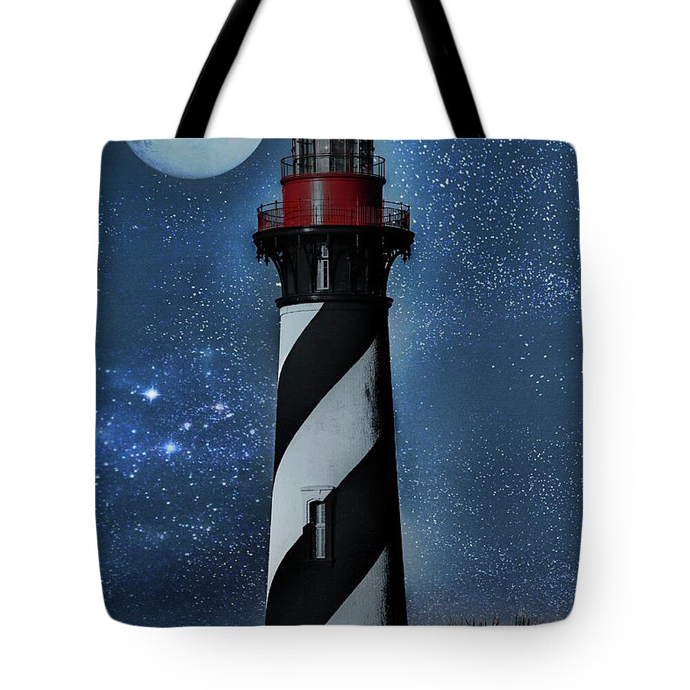 Fantasy Tote Bag featuring the photograph Falling For You St Augustine Lighthouse by Betsy Knapp