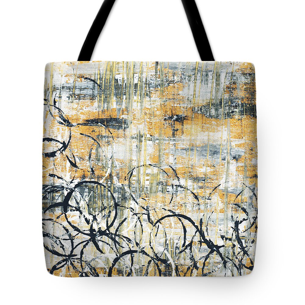 Painting Tote Bag featuring the painting Falls Design 3 by Megan Duncanson