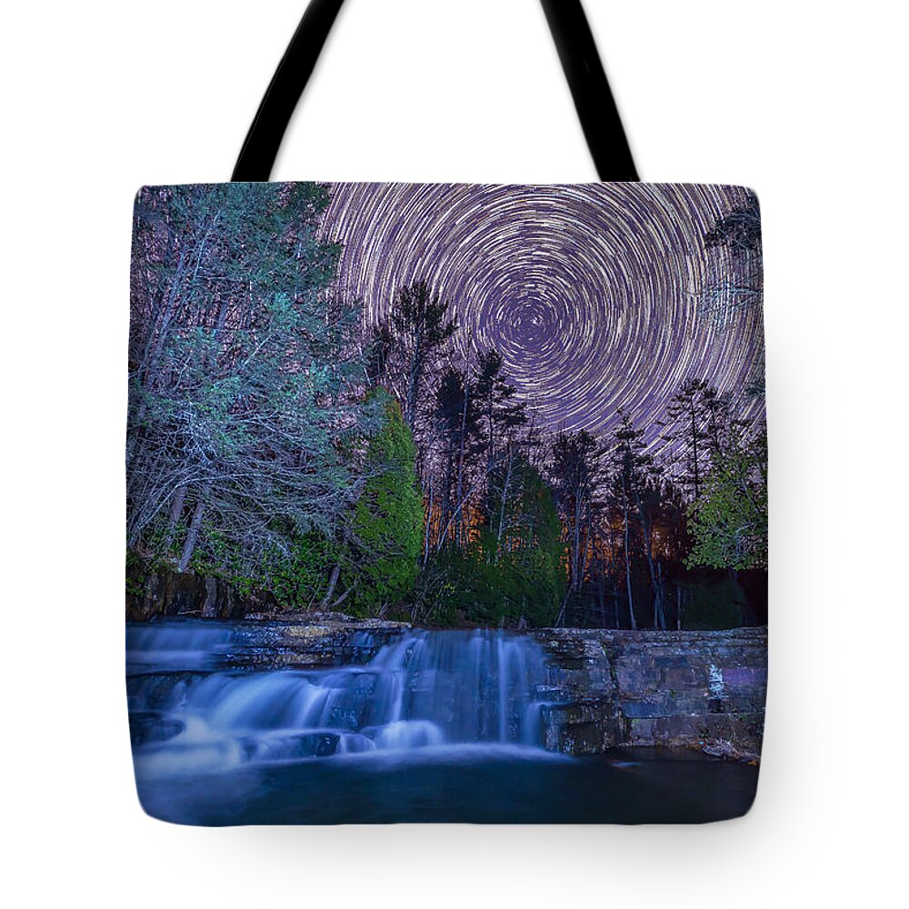 Appalachian Trail Tote Bag featuring the photograph Falls of Dismal by Mike Yeatts