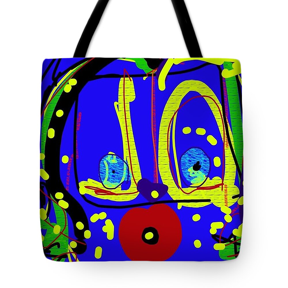 Abstract Tote Bag featuring the digital art Fancy Free in Memoriam to Cindy's Mom by Susan Fielder