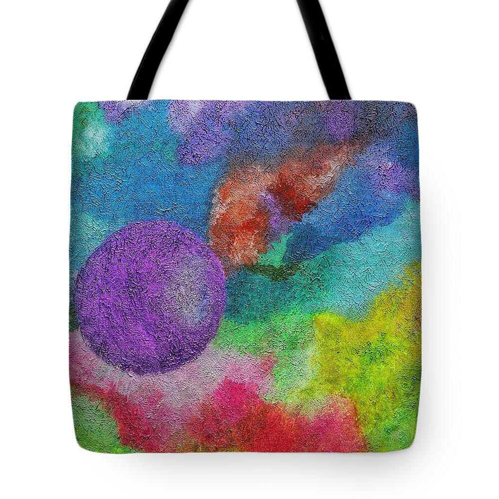 Imagination Tote Bag featuring the painting Fanospherelia by Rachel Hannah