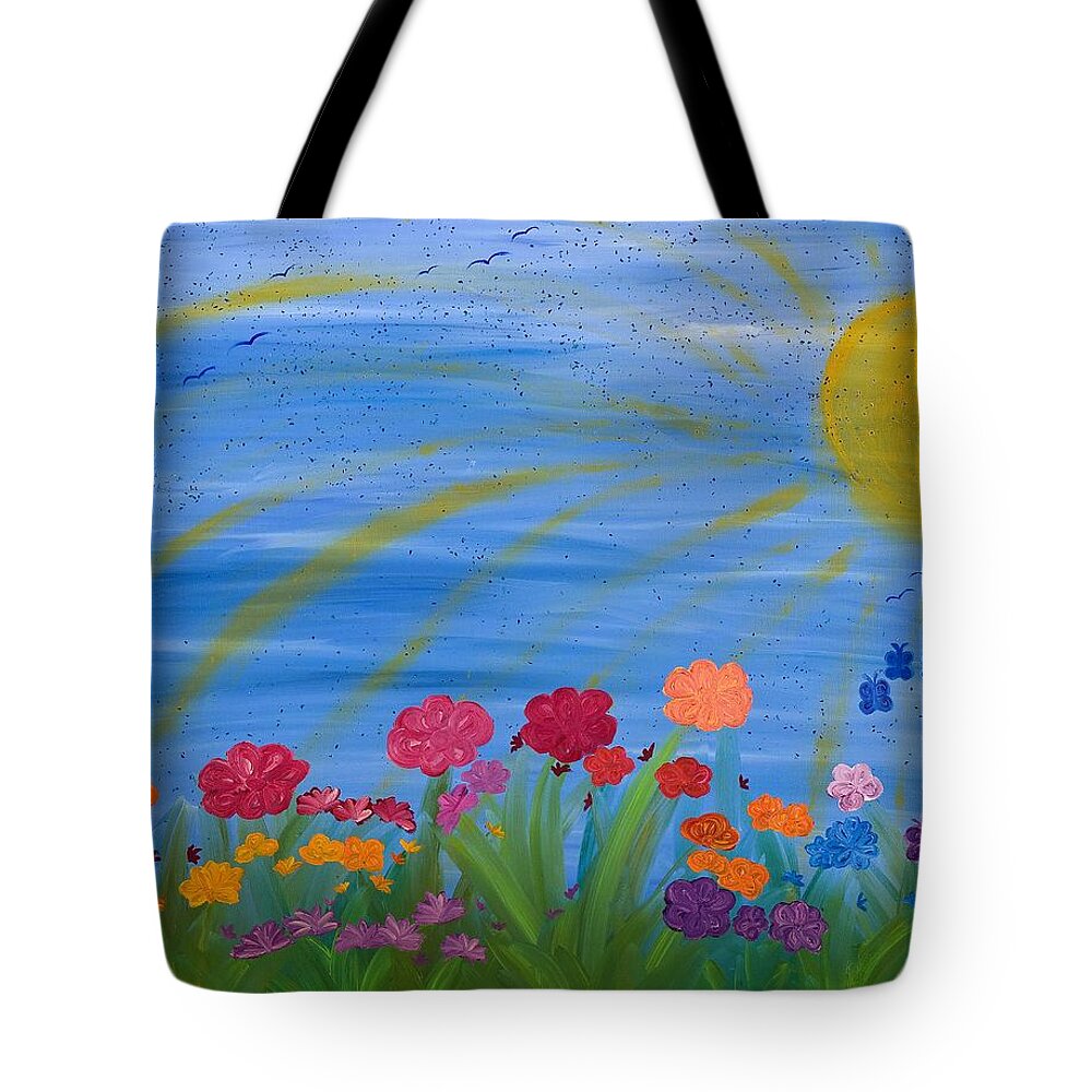 Fantasy Tote Bag featuring the painting Fantasy by Hagit Dayan