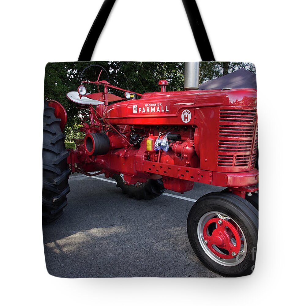 Tractor Tote Bag featuring the photograph Farmall H by Mike Eingle