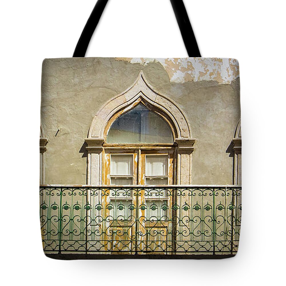 Faro Tote Bag featuring the photograph Faro Balcony by Nigel R Bell
