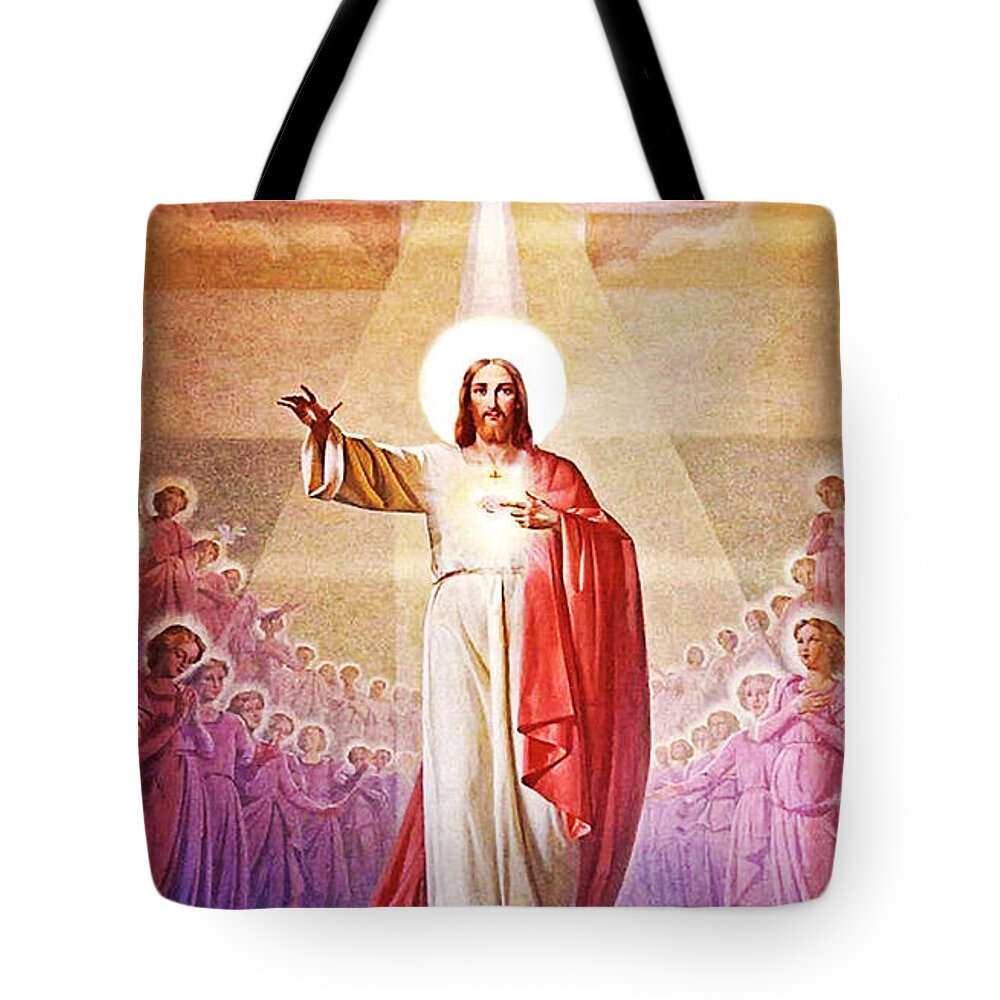 Father Tote Bag featuring the photograph Father Son Holy Spirit by Munir Alawi