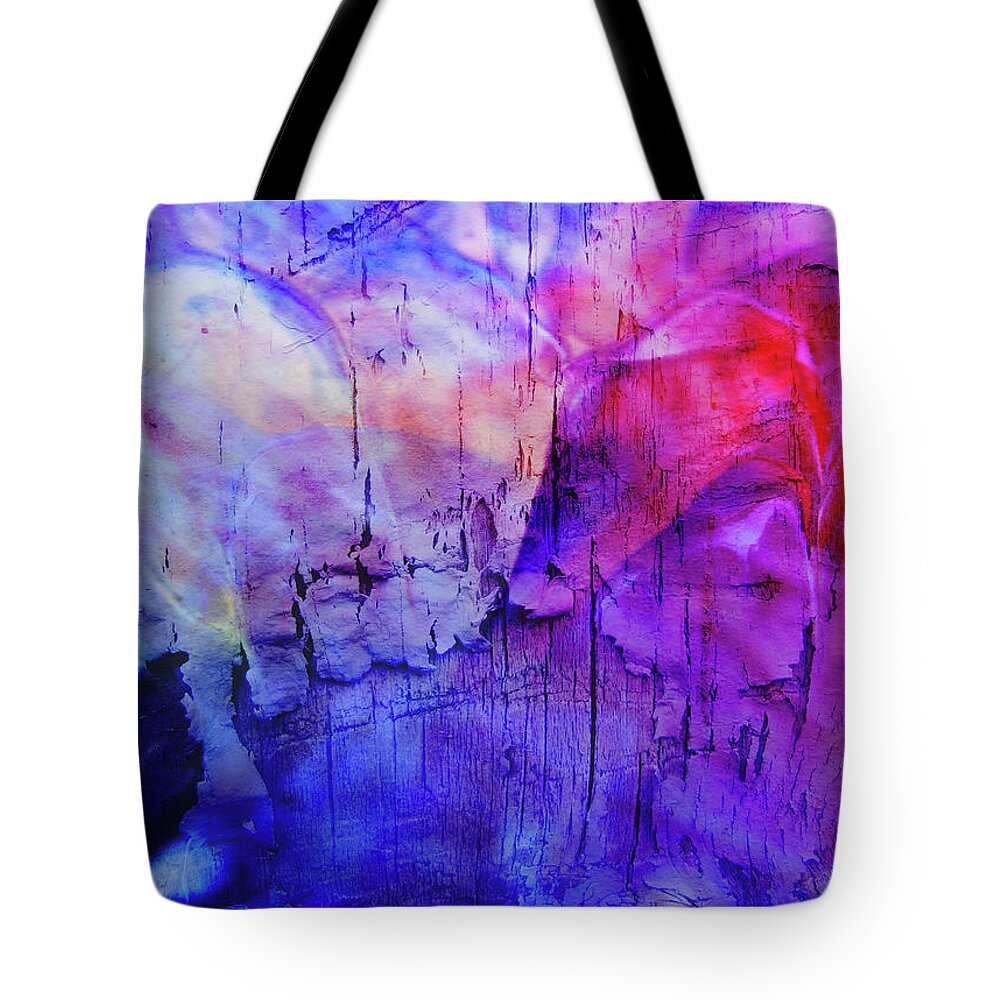 Faux Tote Bag featuring the digital art Faux Chasm by Linda Carruth