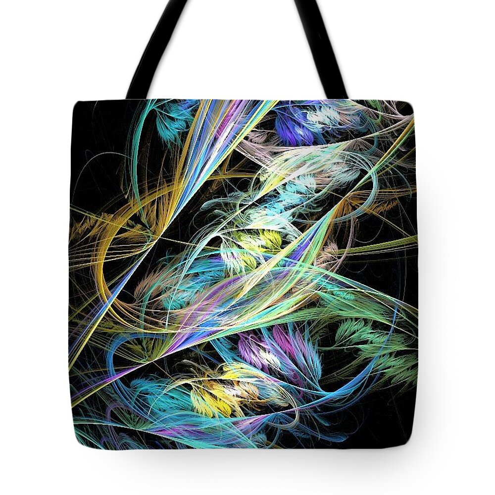 Feathers.husks Tote Bag featuring the digital art Feather by Kelly Dallas