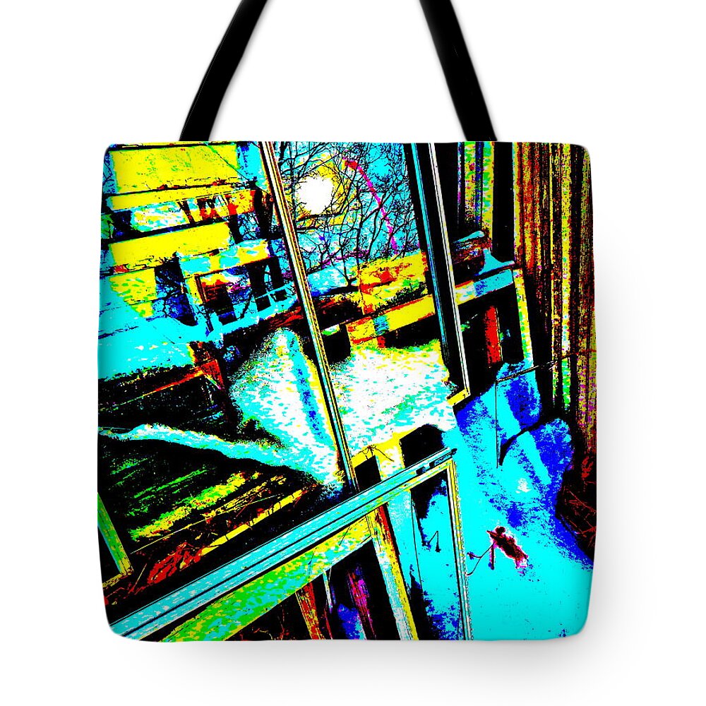 Abstract Tote Bag featuring the photograph Feb 2016 63 by George Ramos