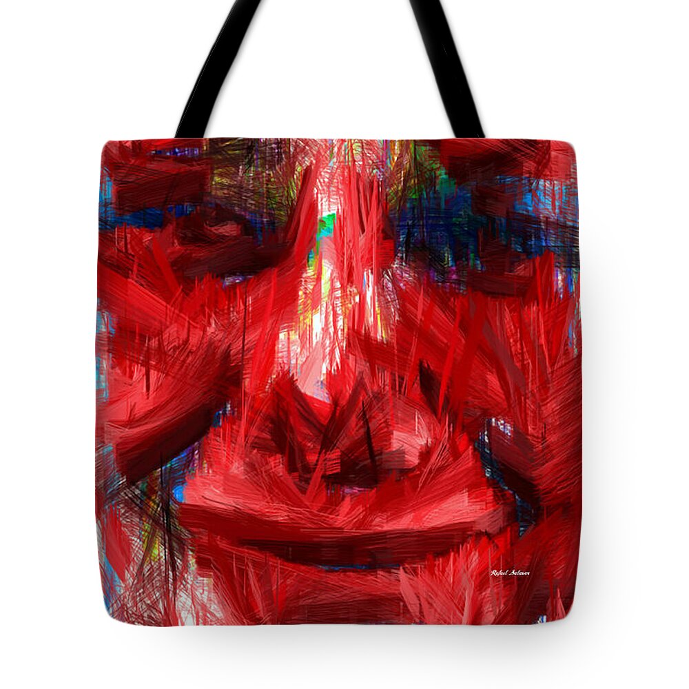 Rafael Salazar Tote Bag featuring the digital art Feeling Hot by Rafael Salazar