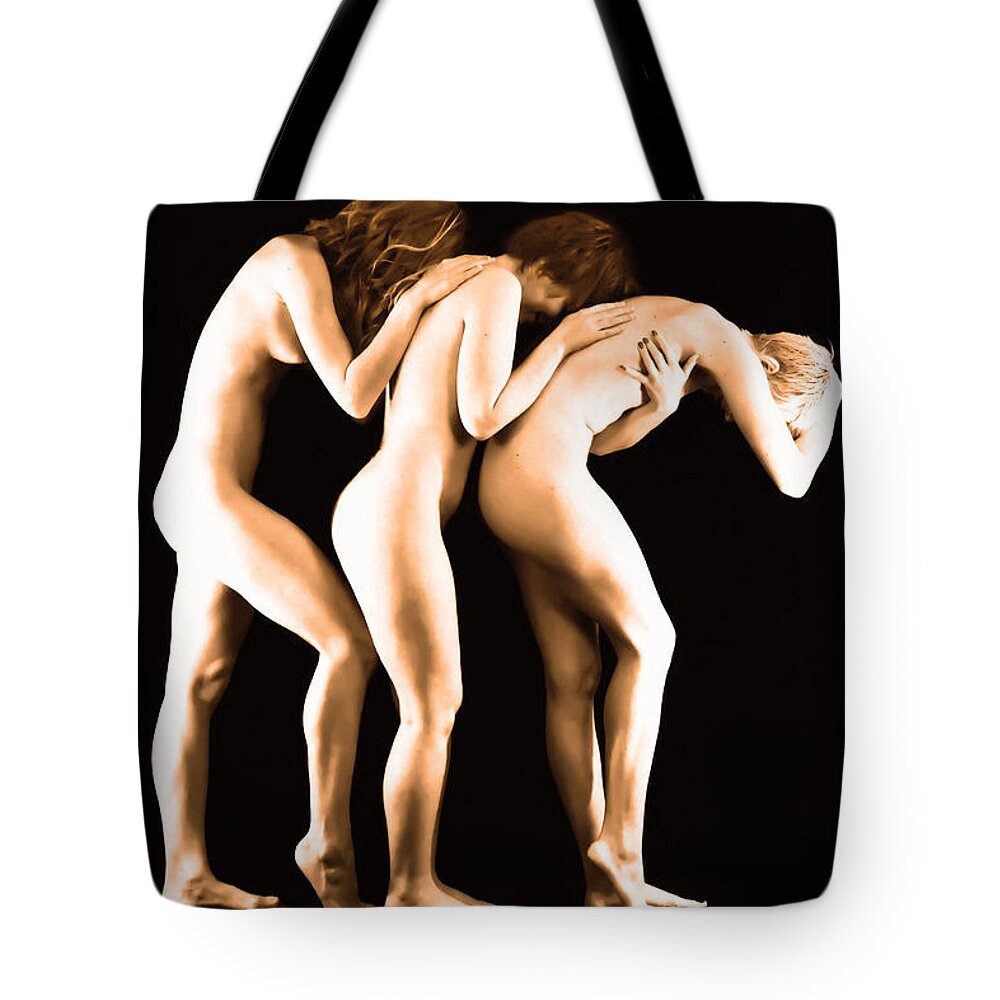 Artistic Photographs Tote Bag featuring the photograph Feeling ones sorrow by Robert WK Clark