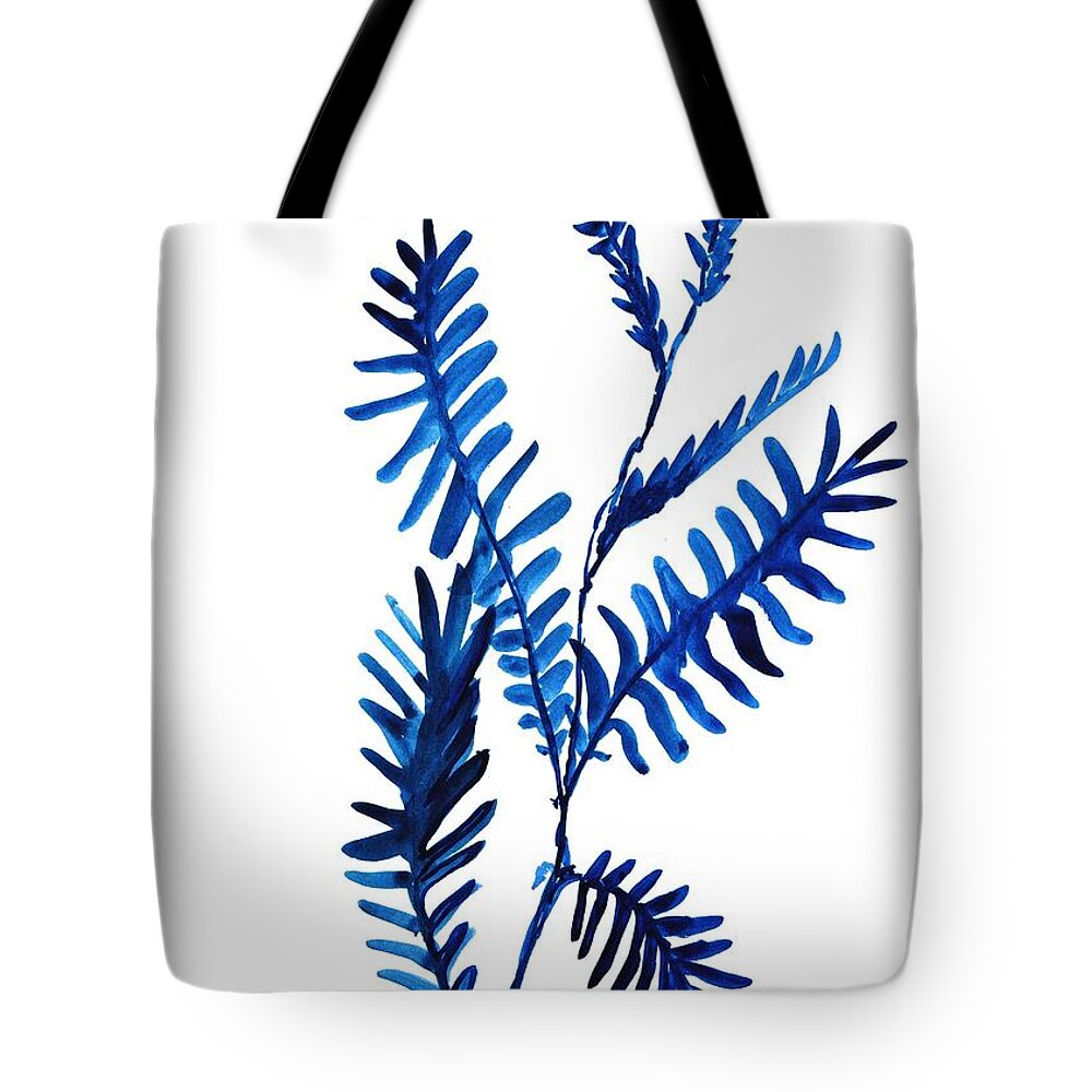 Fern Tote Bag featuring the painting Fern 10 by Sweeping Girl