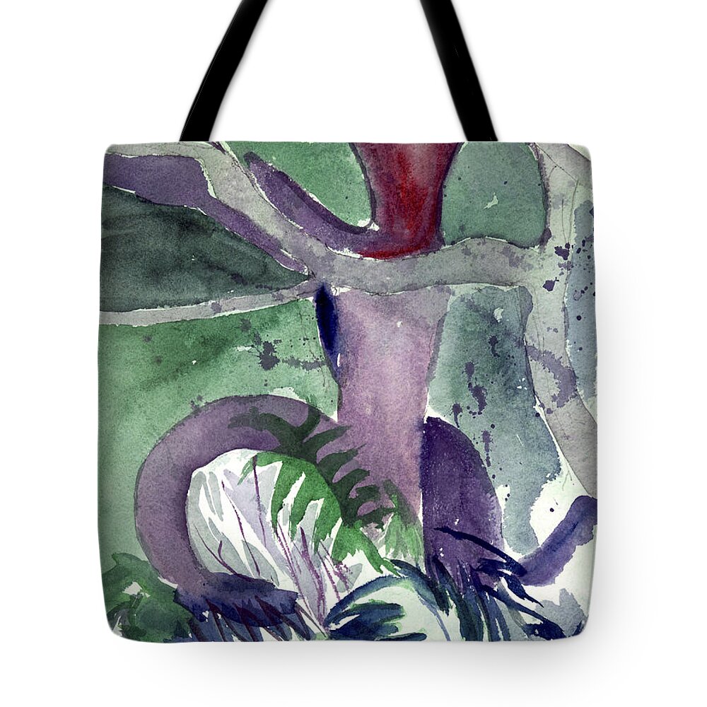  Tote Bag featuring the painting Fern by Kathleen Barnes