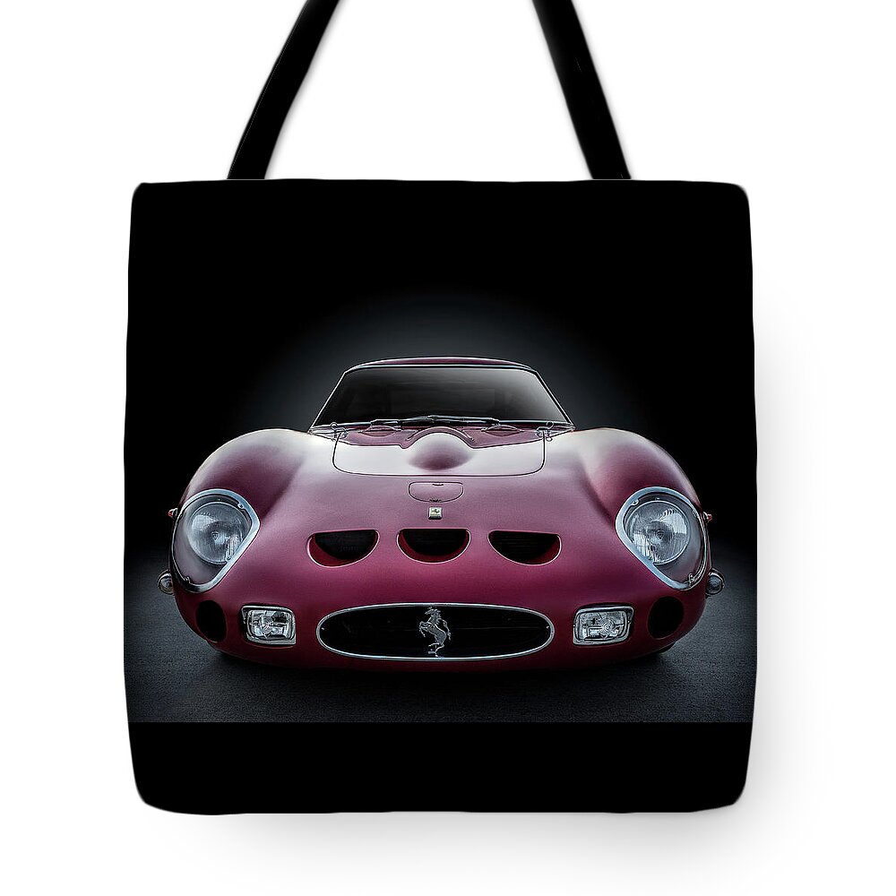 Ferrari Tote Bag featuring the digital art Ferrari 250 GTO by Douglas Pittman