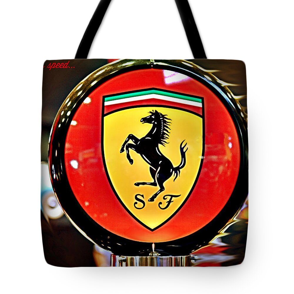 Home Tote Bag featuring the photograph Ferrari - Need for Speed by Richard Gehlbach