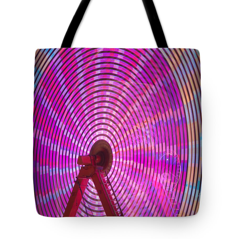Clarence Holmes Tote Bag featuring the photograph Ferris Wheel I by Clarence Holmes