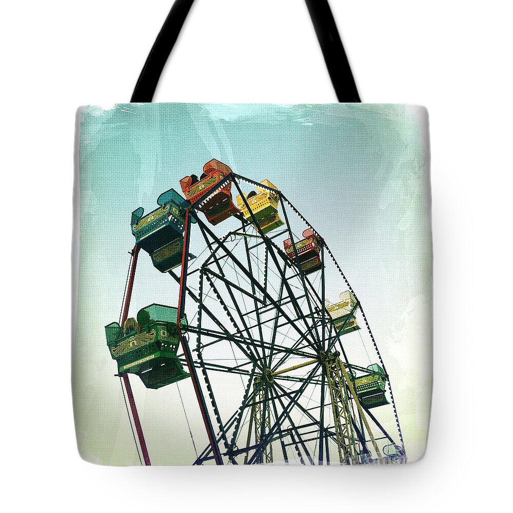 Ferris Wheel Tote Bag featuring the photograph Ferris Wheel by Nina Prommer