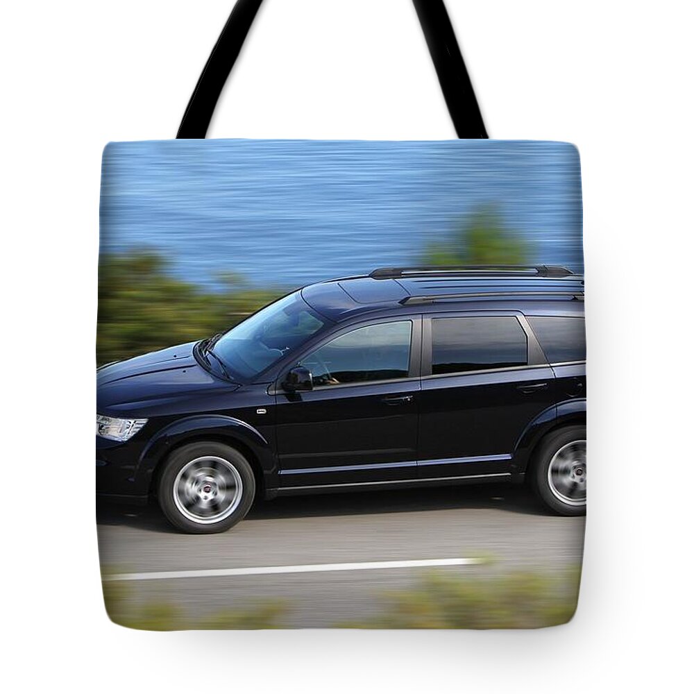 Fiat Tote Bag featuring the digital art Fiat by Maye Loeser