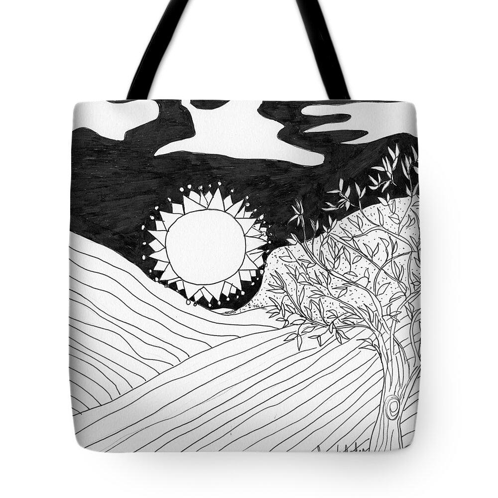 Fields Tote Bag featuring the painting Field Day by Lou Belcher