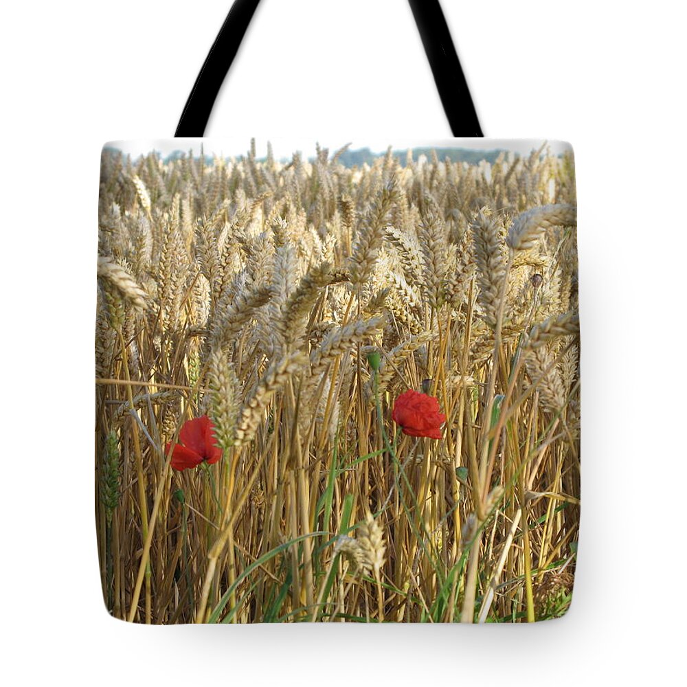 Poppy Tote Bag featuring the photograph Field of Dreams by Maria Joy