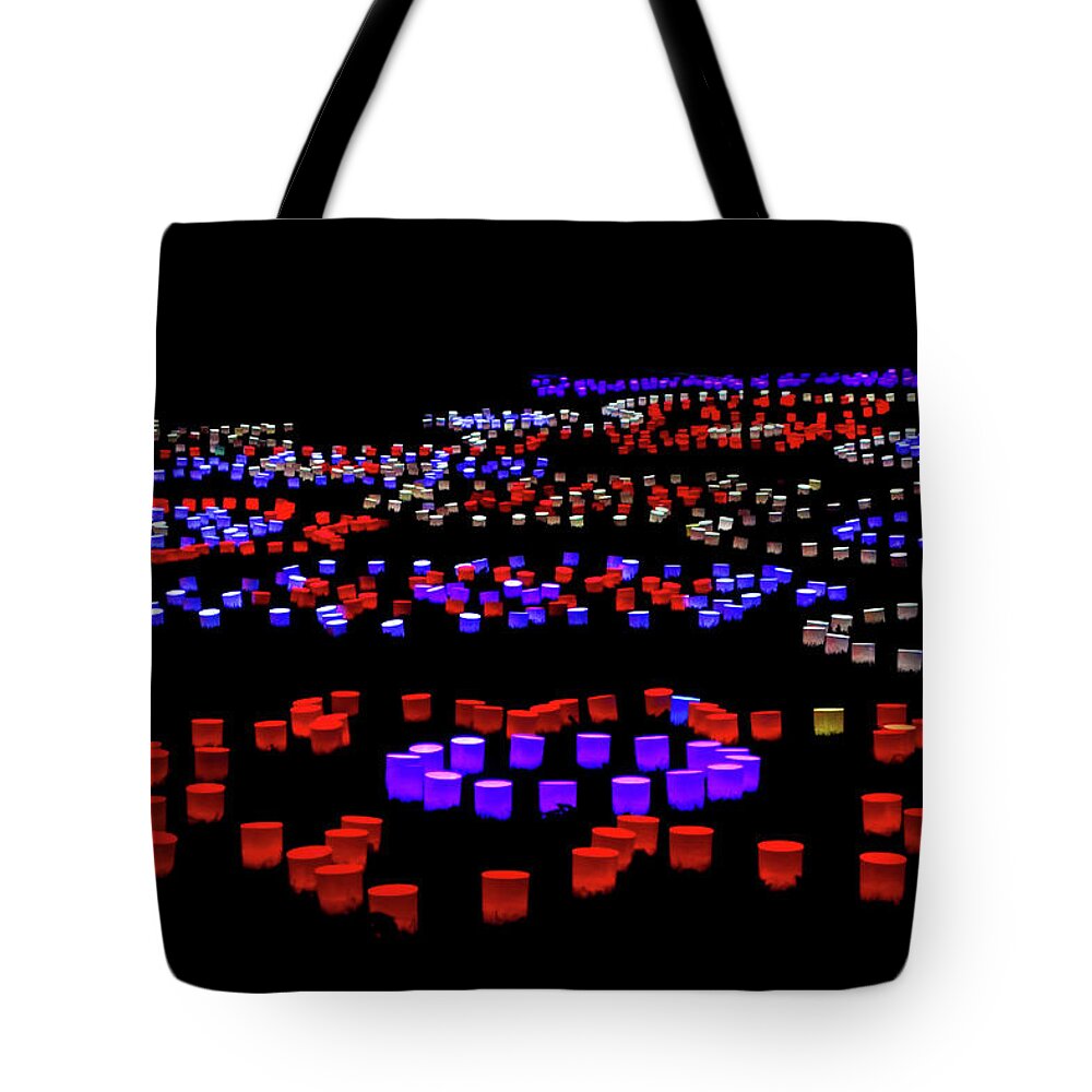 St Louis Tote Bag featuring the photograph Field of Lights Study 5 by Robert Meyers-Lussier