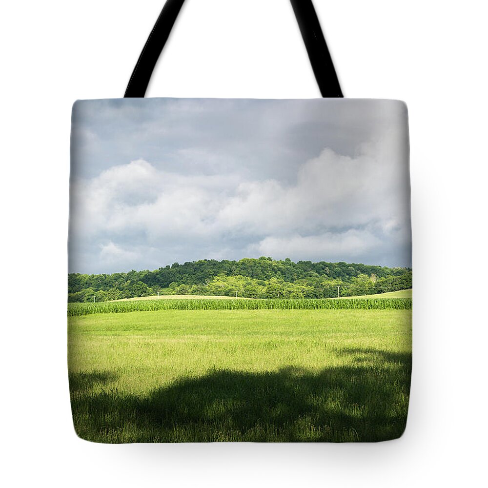 Nature Tote Bag featuring the photograph Fields by John Benedict
