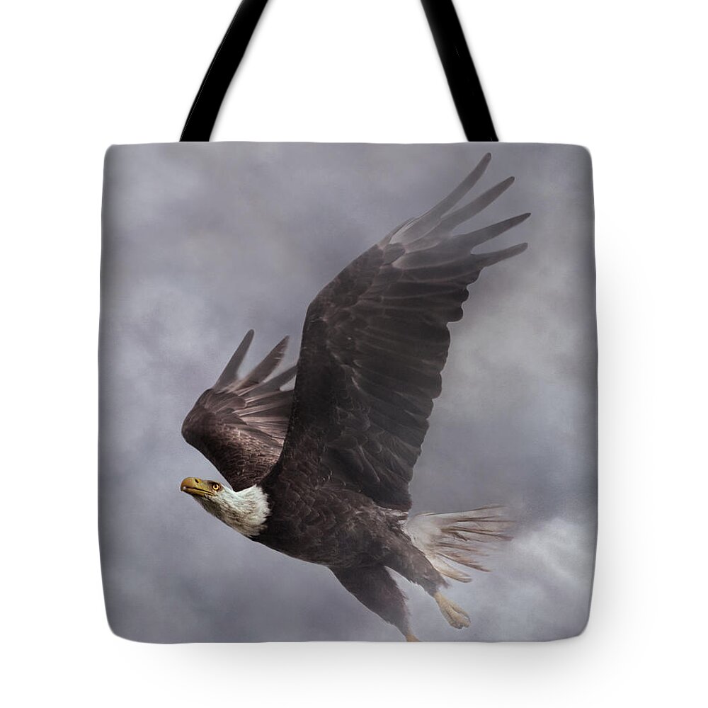 Eagle Tote Bag featuring the photograph Fierce Pair 2 of 2 by Betsy Knapp