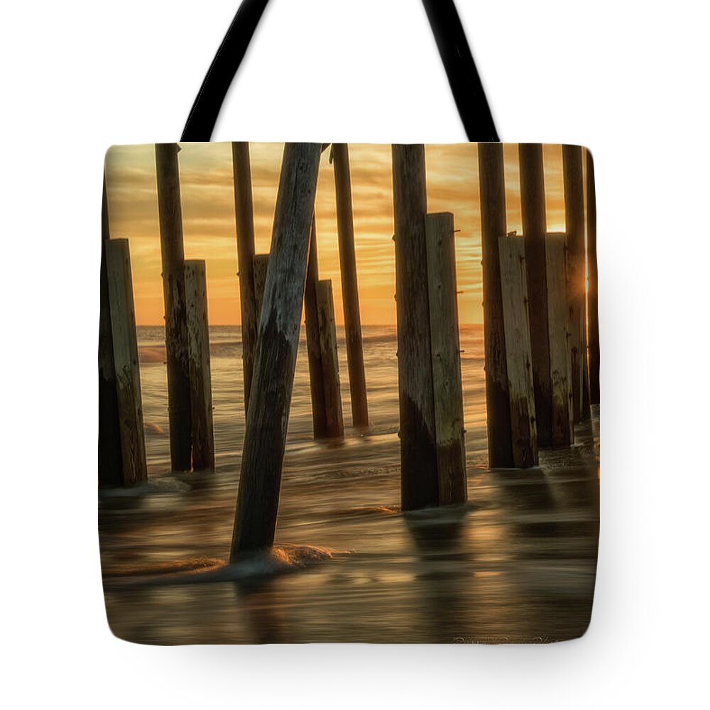 Sunset Tote Bag featuring the photograph Fiery Kiss by Russell Pugh