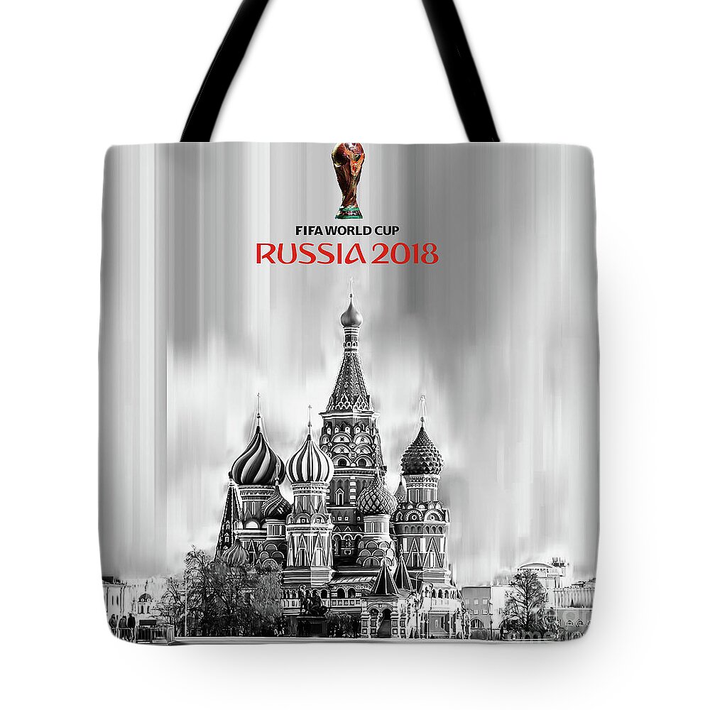 Fifa world cup Russia 2018 Tote Bag by Gull G - Pixels