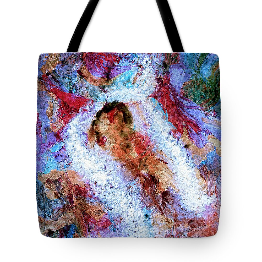 Abstract Tote Bag featuring the painting Fifth Bardo by Dominic Piperata