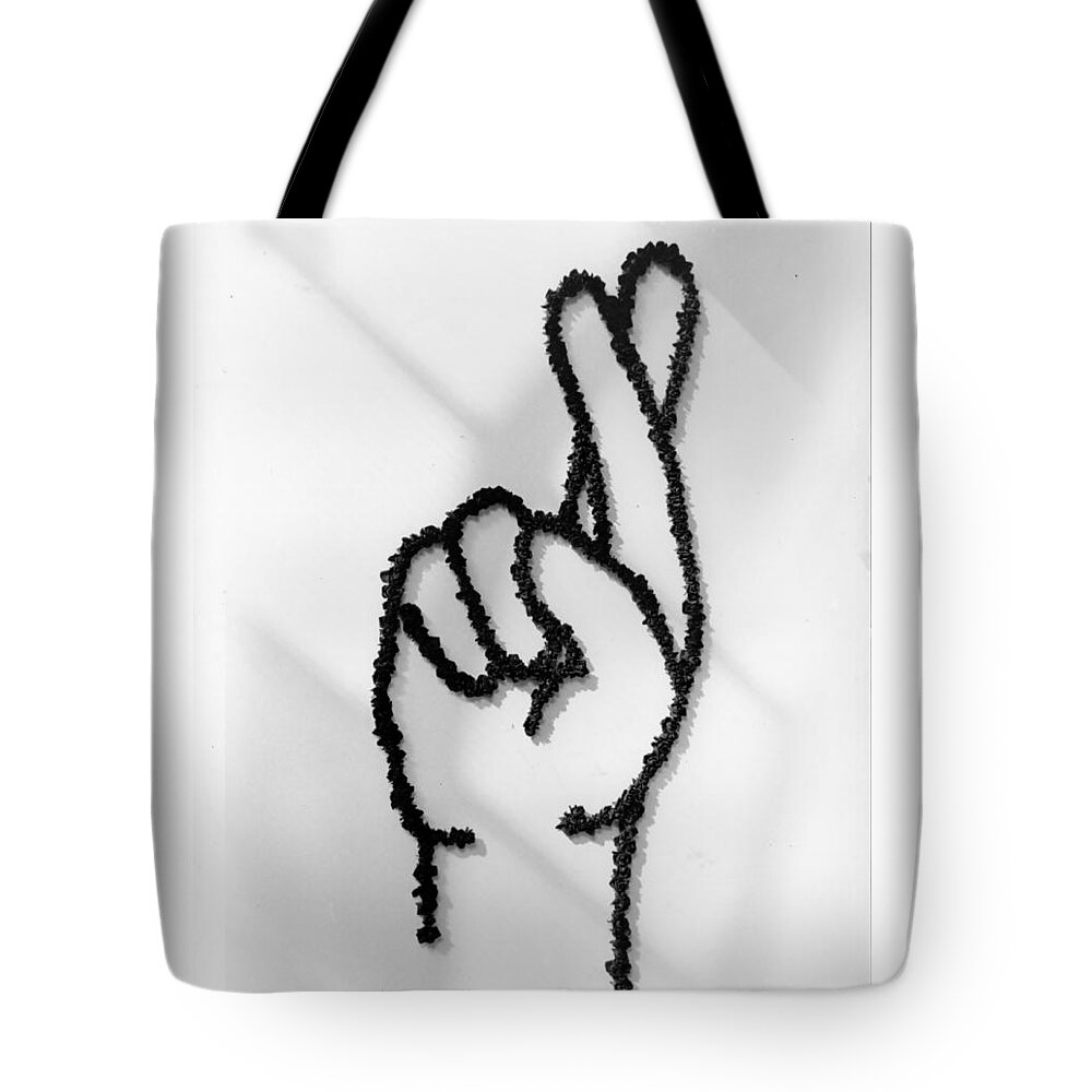Figures Tote Bag featuring the photograph Figures Crossed by Joseph Caban