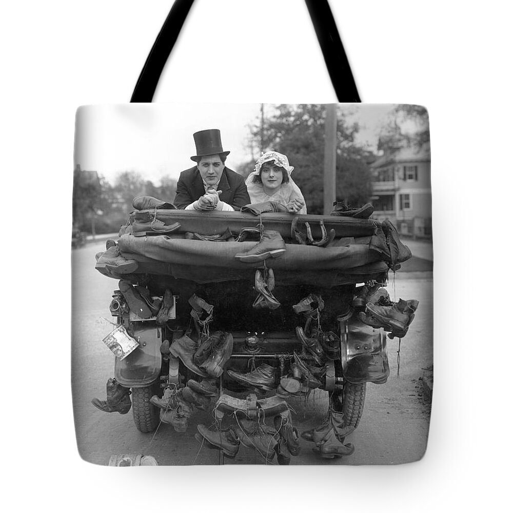 -weddings & Gowns- Tote Bag featuring the photograph Film Still Wedding by Granger