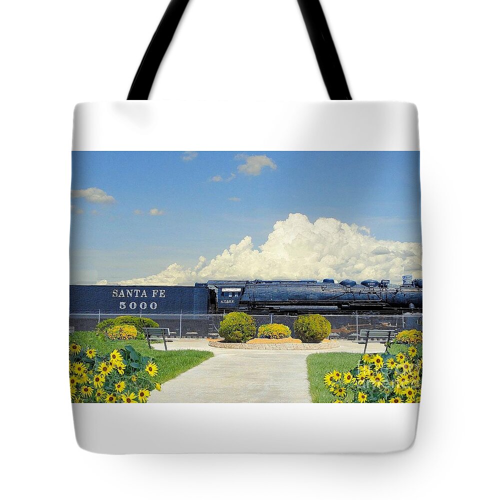 Rail Tote Bag featuring the photograph Final Resting Place for Madam Queen Santa Fe 5000 by Janette Boyd