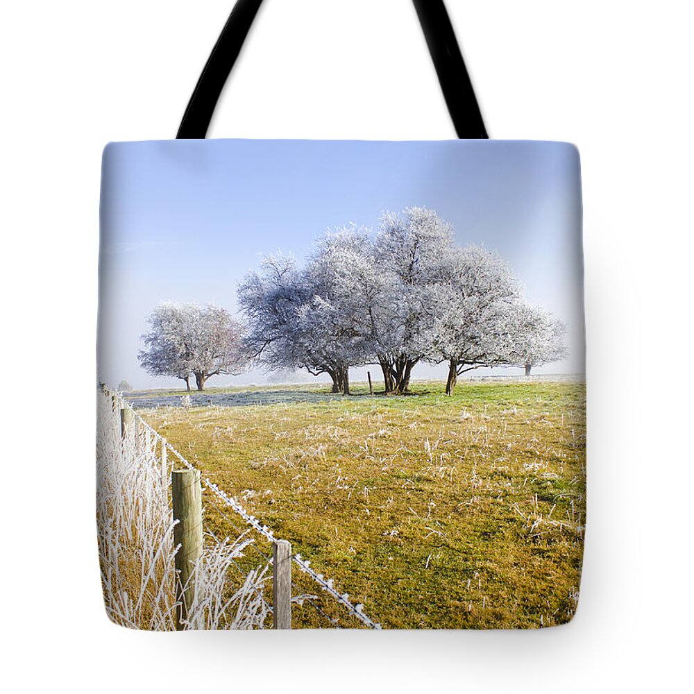 Artistic Tote Bag featuring the photograph Fine art winter scene by Jorgo Photography