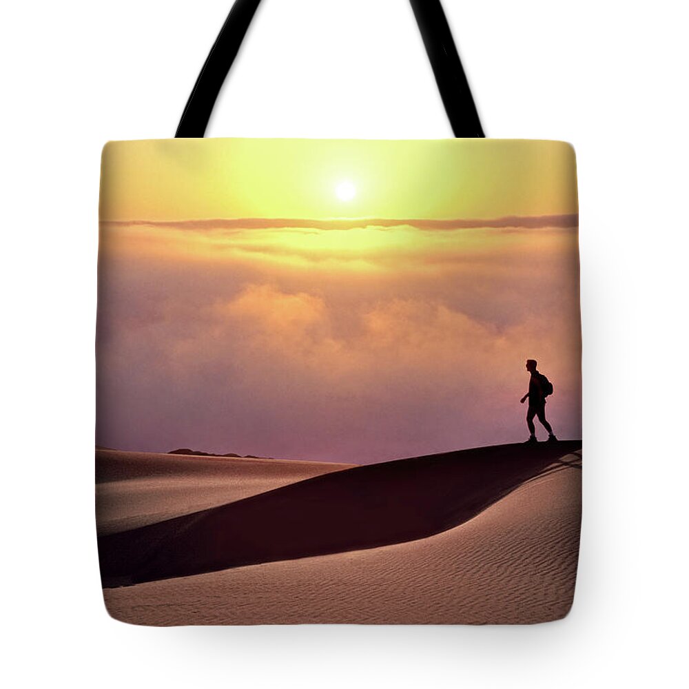 The Walkers Tote Bag featuring the photograph Finge Benefits by The Walkers