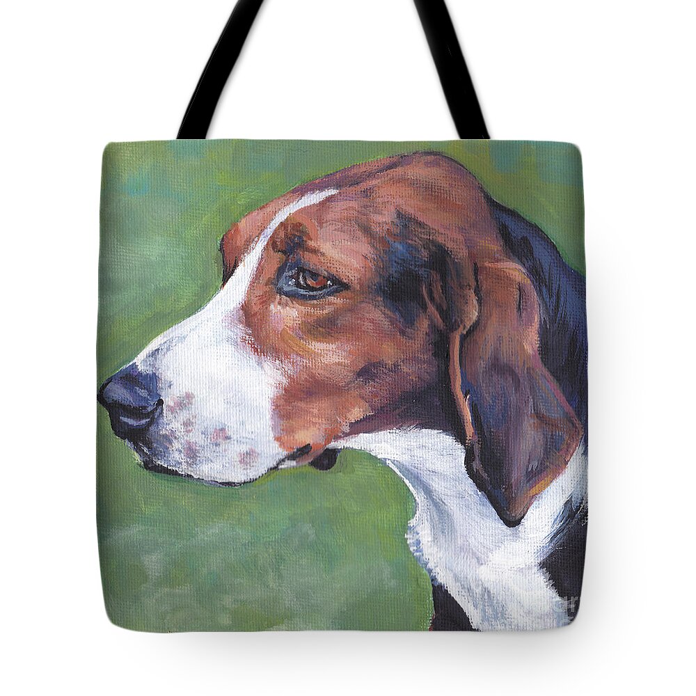 Finnish Hound Tote Bag featuring the painting Finnish Hound by Lee Ann Shepard