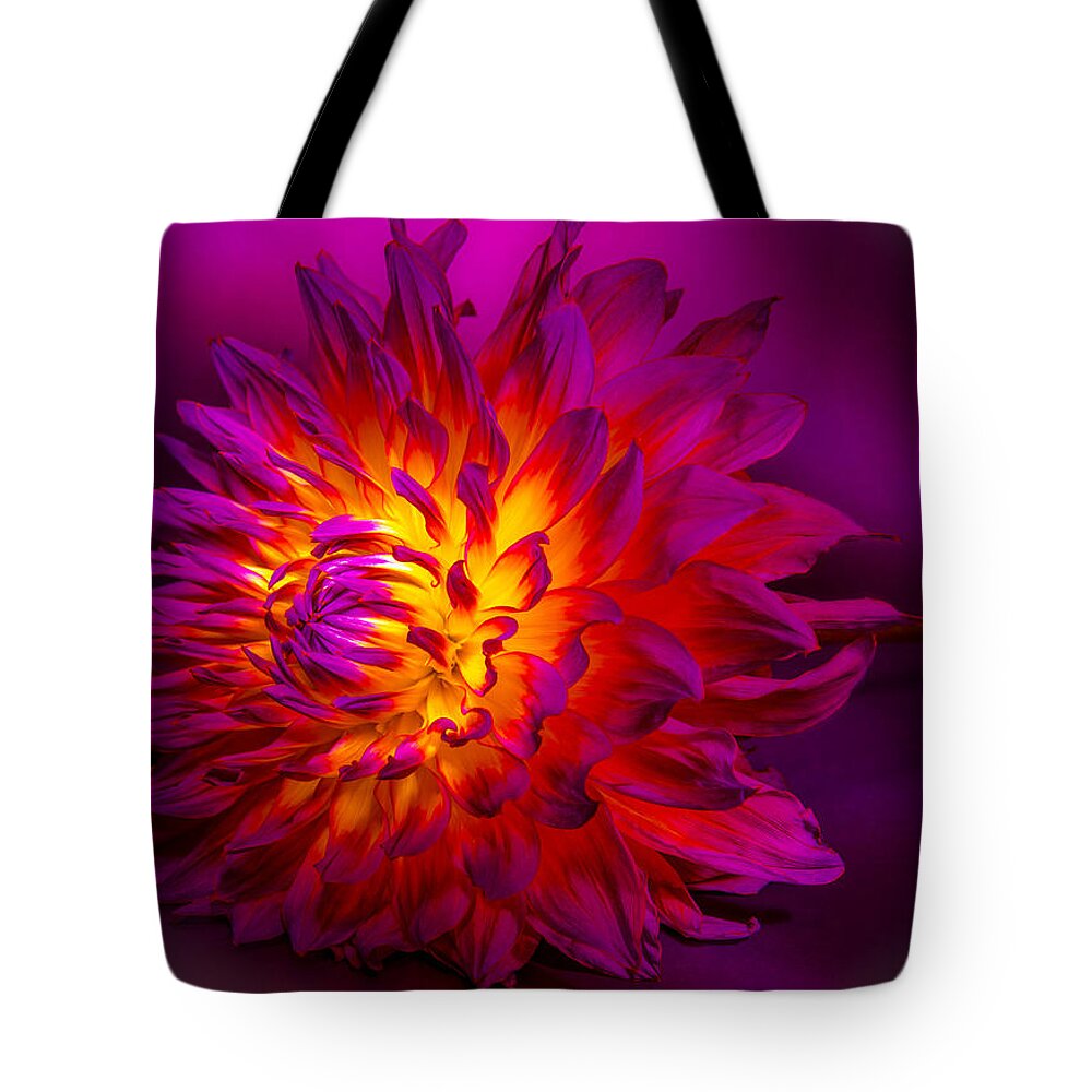 Flower Tote Bag featuring the photograph Fire Flower by Bruce Pritchett